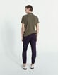 Polo kaki à dos reliefé Homme-2