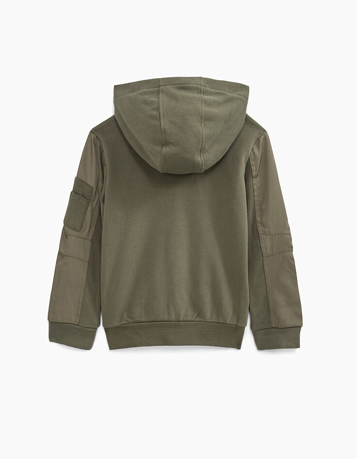 Boys’ khaki ARTY ARMY cardigan -3