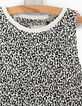 Combi short blanc cassé à imprimé léopard fille-5