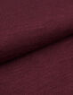 T-shirt bordeaux uni col rond Homme-3
