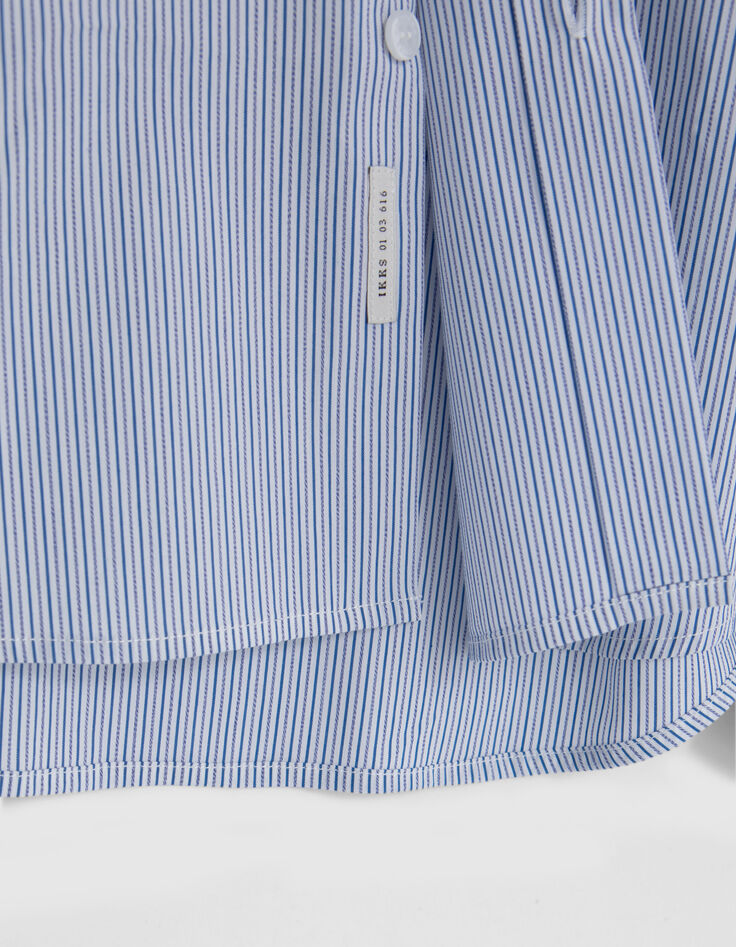 Herren-SLIM-Hemd Off-White zweifarbig gestreift-5