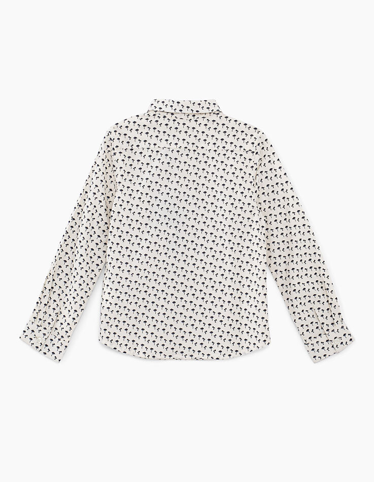 Camisa cruda estampado palmeras niño -5