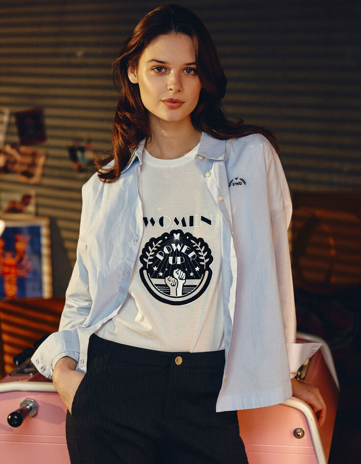 I.Code blue shirt with embroidery on chest-1 I.Code blue shirt with embroidery on chest-1