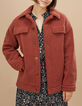 Manteau bois de rose en bouclette I.Code-2
