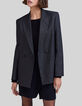 Zwarte blazer met glitters Dames-7