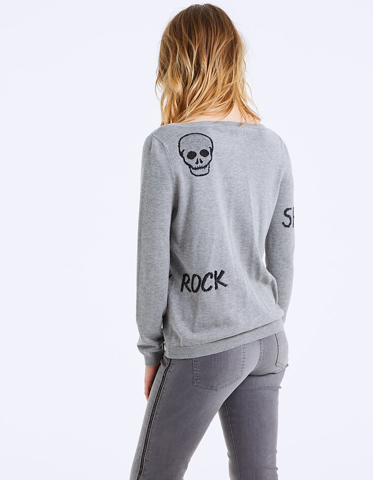 Damenpullover in Grau-3