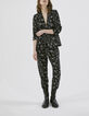 Damenchiffonblazer mit Tattoo-Print-6