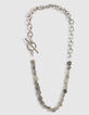 Collar rock plata cadenas labradorita mujer-1