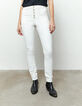 Jean slim blanc enduit high waist coupe sculpt up femme-2