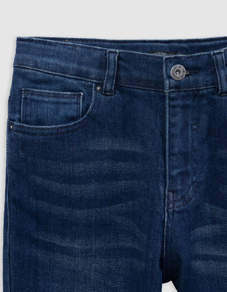 Jean DROIT bleu foncé Waterless garçon-5