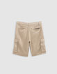 Bermuda RELAXED beige forme battle garçon-6