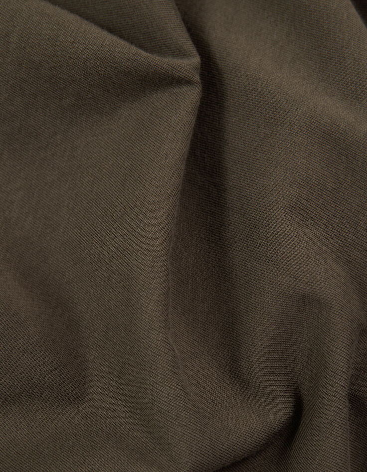 Khaki Herren-T-Shirt mit Schriftzug-4