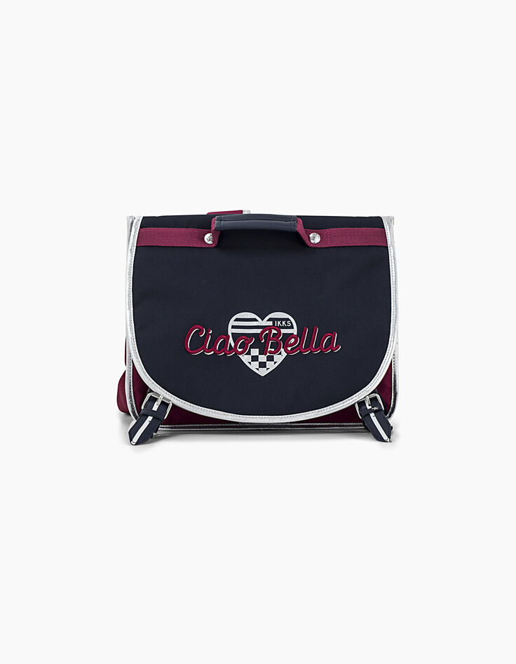 Cartera 38 cm navy IKKS Ciao Bella niña -1