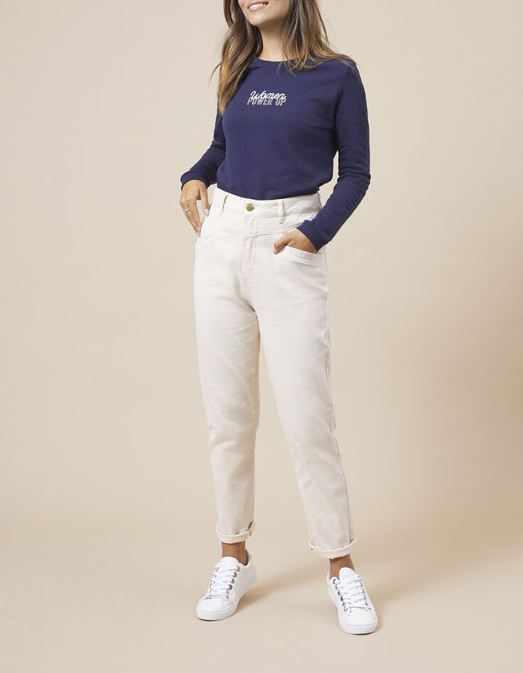 Sweat marine à message I.Code-5