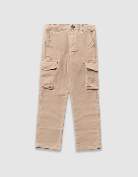 Pantalon droit beige esprit battle garçon - IKKS