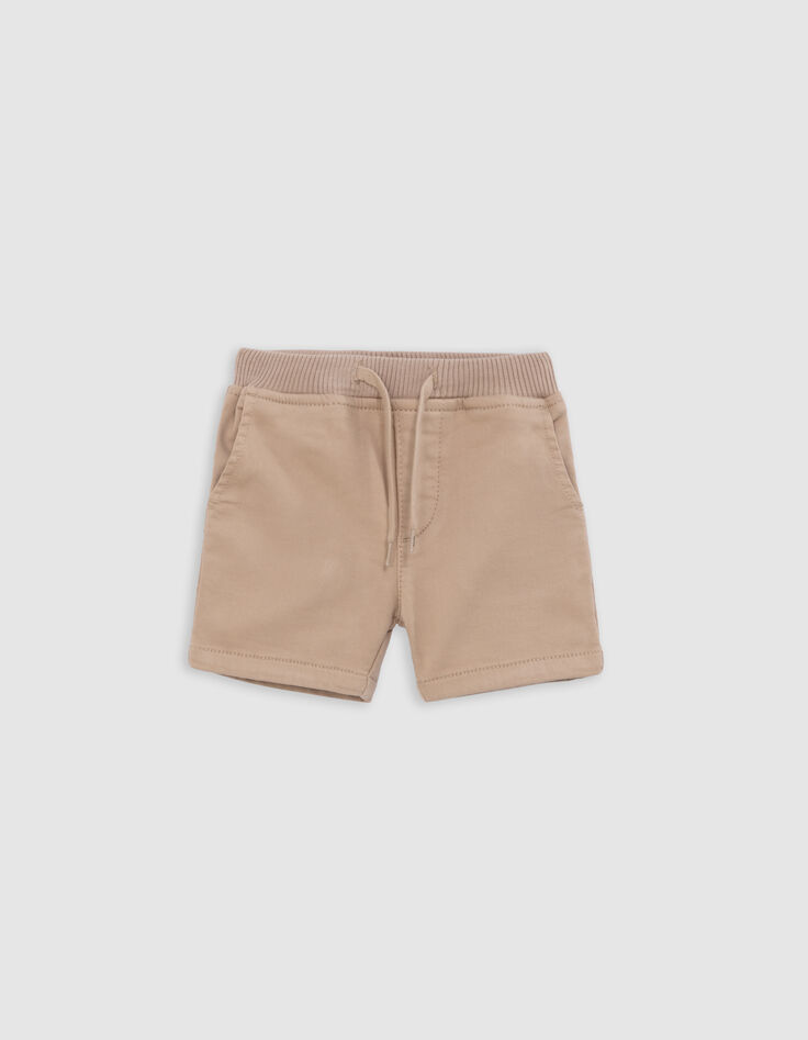 Beige Babyjungen-Jeansbermudas-1
