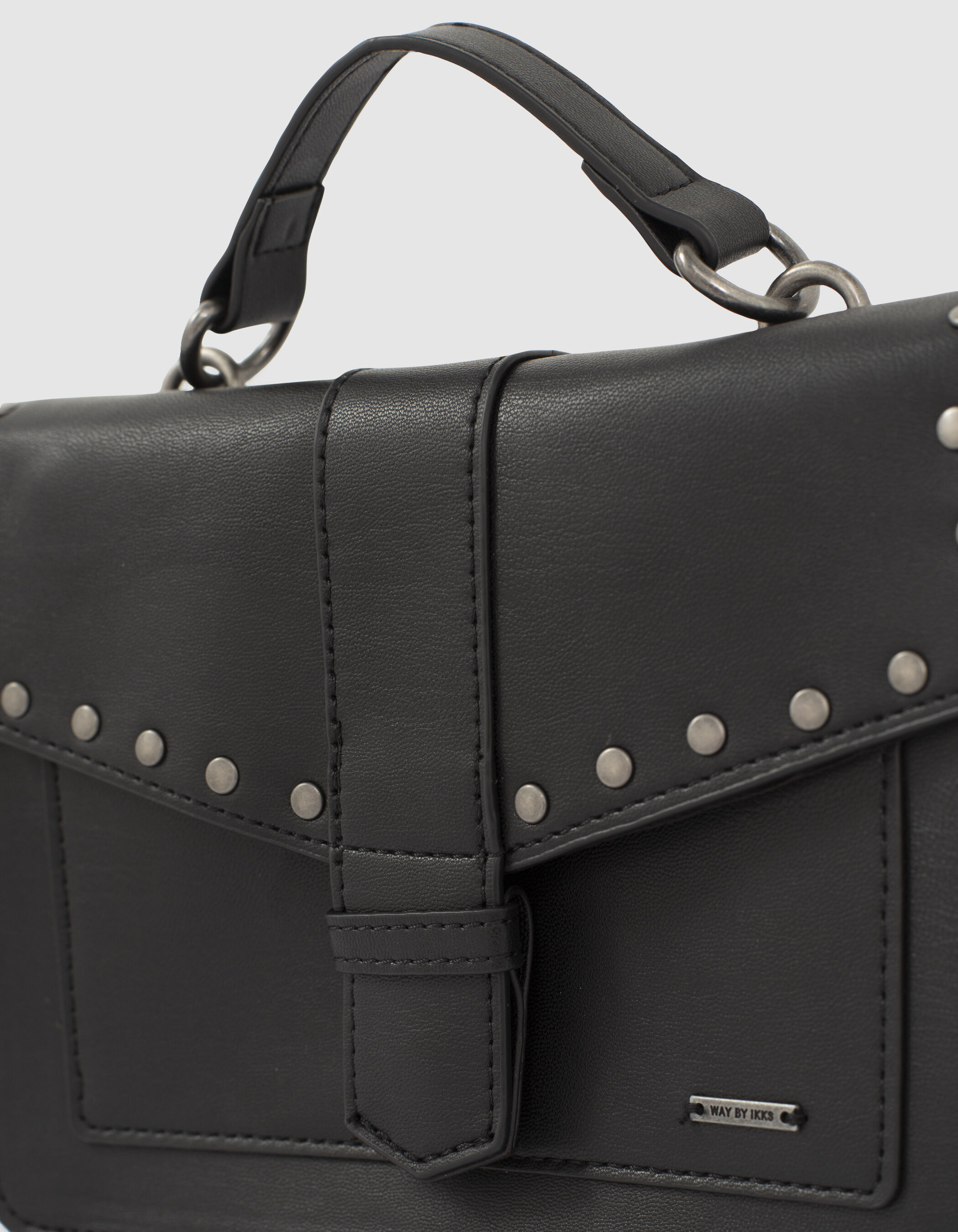 Sac a main noir a clous fille IKKS