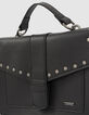 Sac &agrave; main noir &agrave; clous fille-4