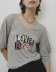 Women’s boxy slogan image Ecovero® viscose T-shirt-1