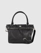 Cabas The Artist Rock en cuir noir clout&eacute; Femme-1