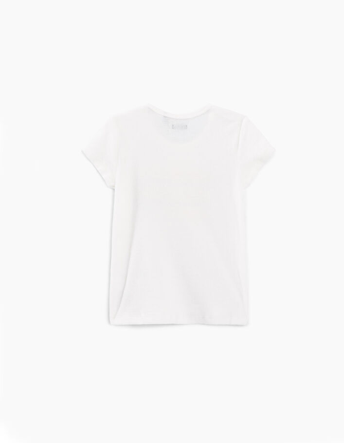 Girls' off-white Venice beach terry T-shirt - IKKS