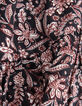 Zwart barok rokje met bloemenprint voor meisjes-6