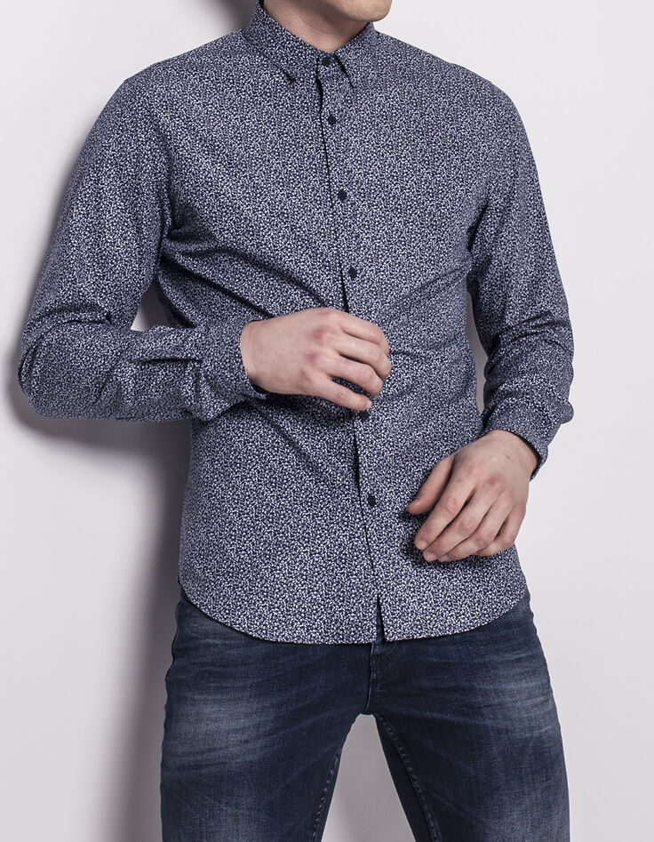 Slim fit herenoverhemd-1