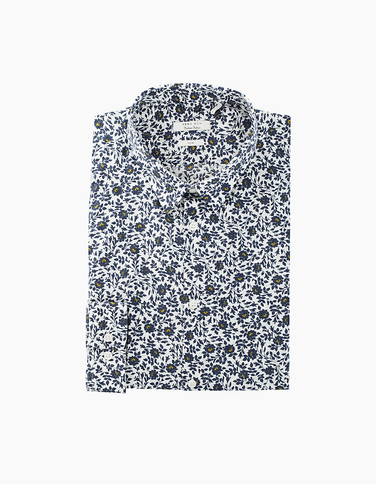 Chemise slim motifs fleurs Homme-3