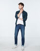 Men’s cobalt Bronx SLIM jeans-6