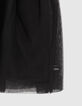 Wei&szlig;es M&auml;dchenkleid aus Mischgewebe mit schwarzem Tutu-4