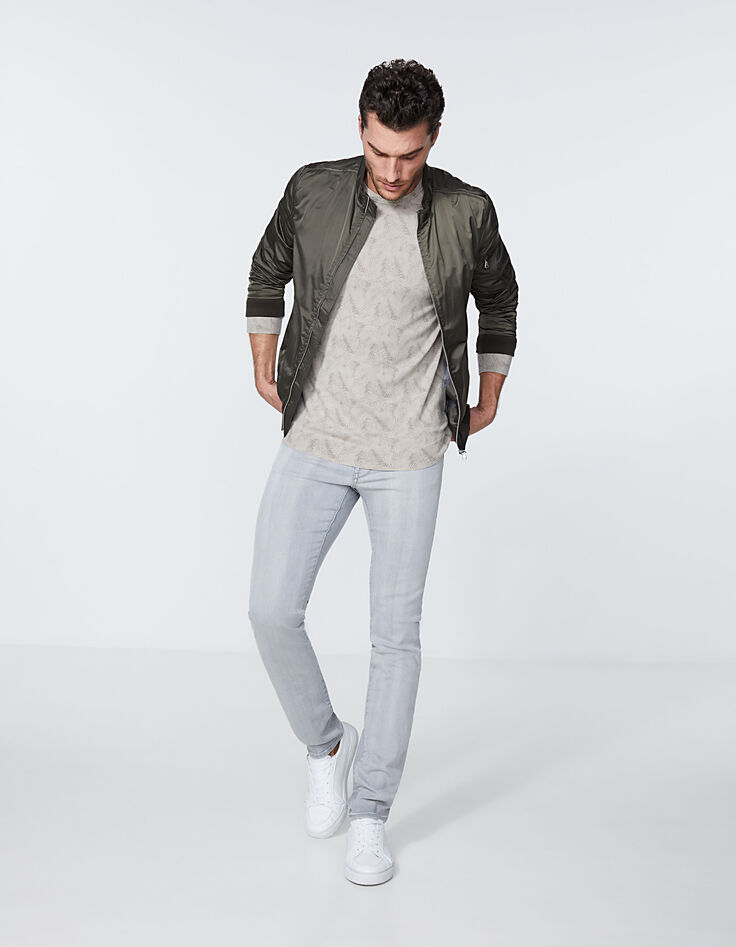 Hellgraue SLIM-Herrenjeans IKKS BETTER Bali-6