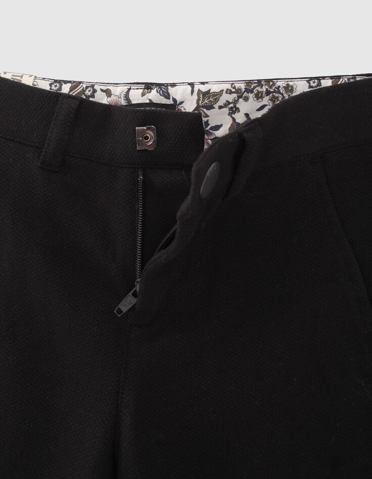 Boys’ black chino Bermudas-7