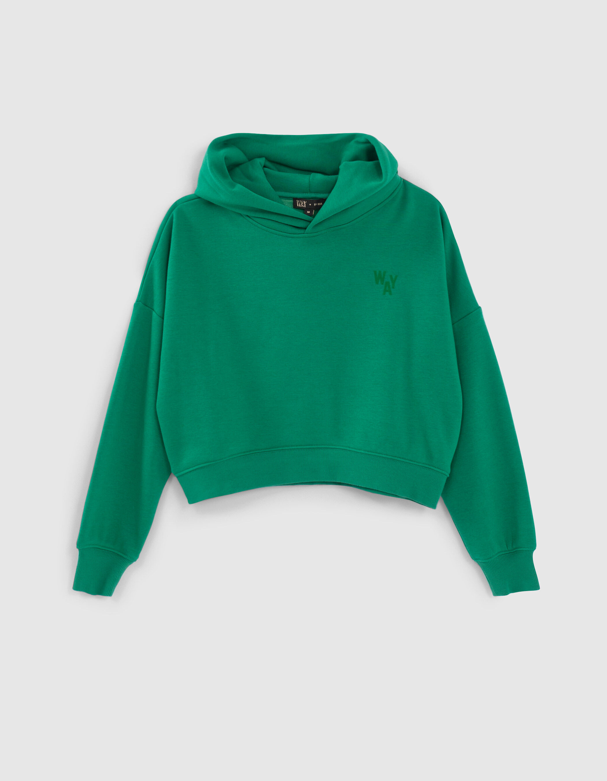Crop hoodie deals green