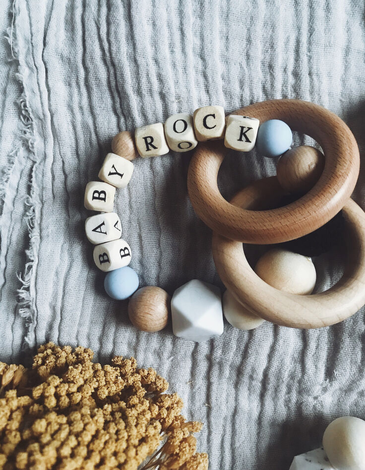 TENDRE CACTUS wooden rattle in soft colours-1