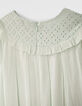 Watergroene jurk frontje broderie anglaise meisjes-4