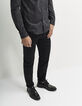 Men's slim black jeans-1