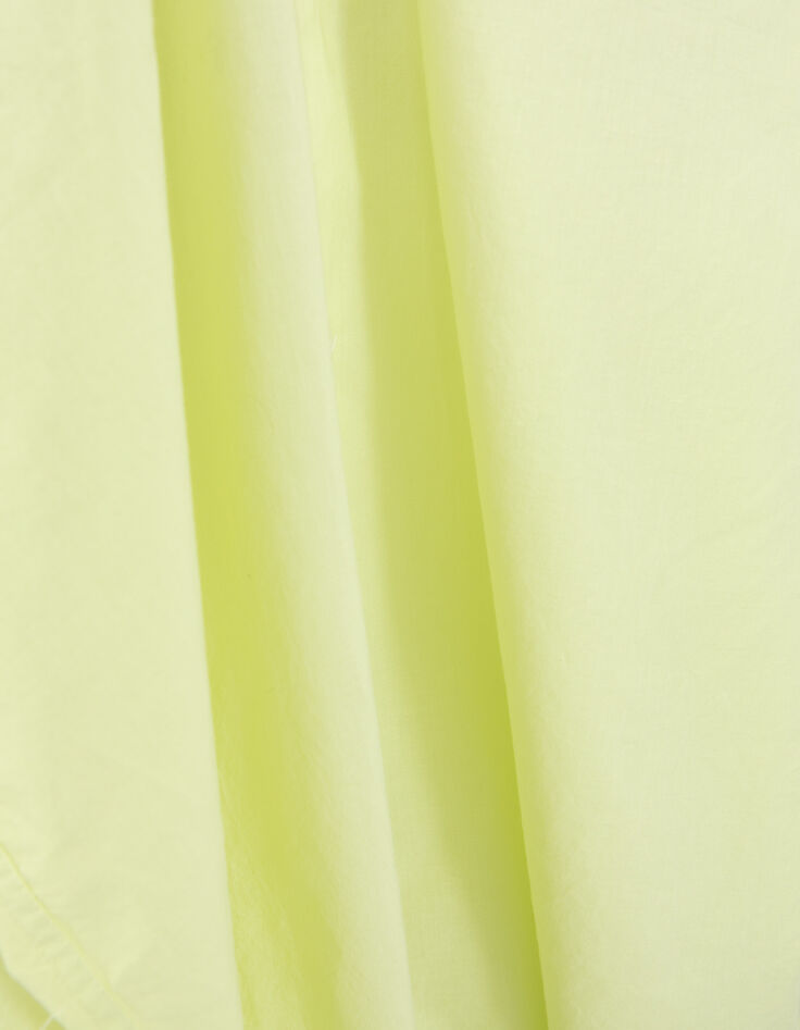 Men’s lime organic cotton voile SLIM shirt-5