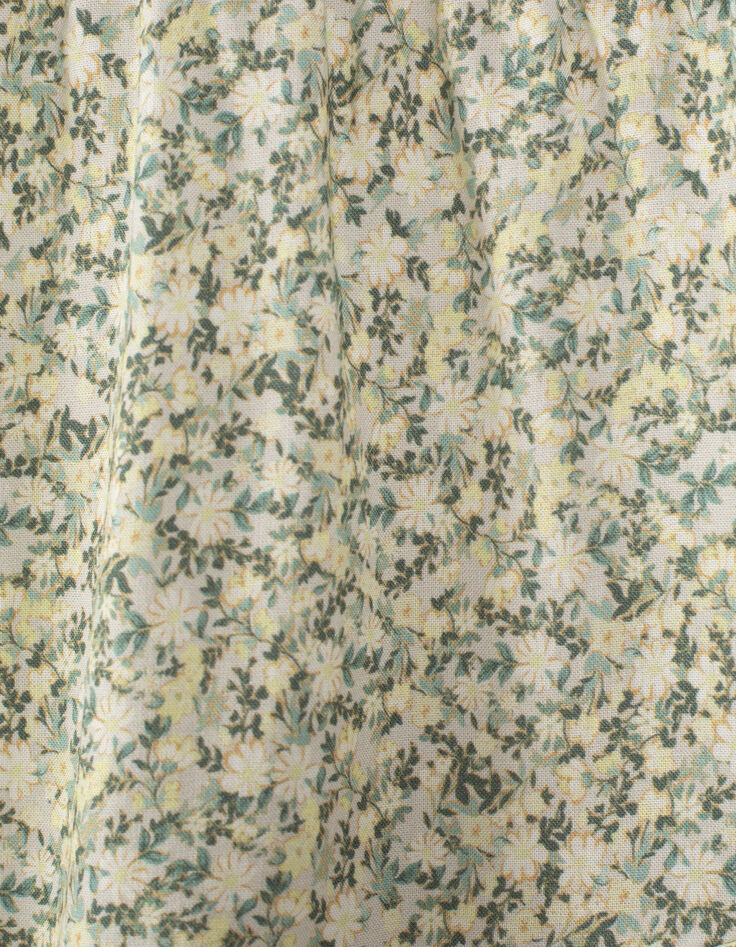 Jupe courte écrue imprimé fleurs Ecovero® fille -5
