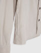 Surchemise naturel velours c&ocirc;tel&eacute; Homme-6