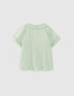 Watergroene blouse frontje broderie anglaise meisjes-3