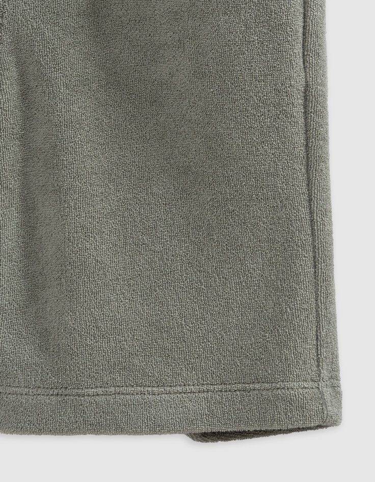 Khaki Jungenbermudas aus Frottee-8