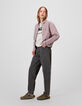 Graue Mädchenjeans Gaucho-1