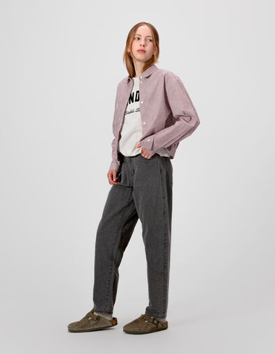 Graue Mädchenjeans Gaucho - IKKS