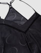 Mujer maxi vestido negro estampado eclipse-5