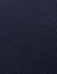 Men’s navy knit IKKS x DUVILLARD zip-neck sweater-8