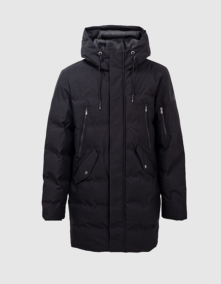 Doudoune longue noire WATERPROOF BREATHABLE Homme-2