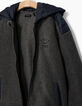 Boys' mixed-material cardigan -4