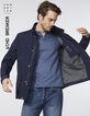Men’s navy 4-pocket safari jacket-1