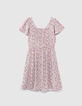 Lila jurk LENZING™ ECOVERO™ flower power print meisjes-3