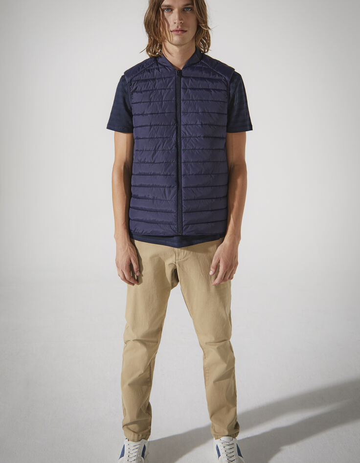 Doudoune bleu foncé sans manches Homme-6
